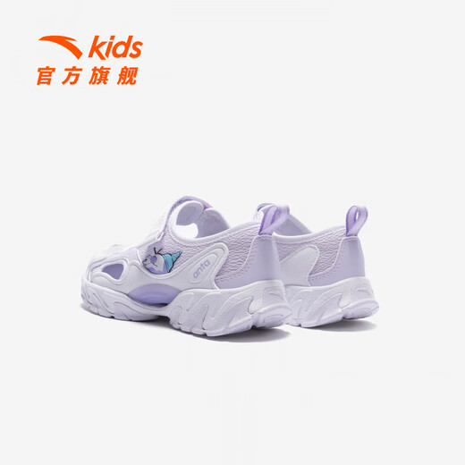 ANTA Children's Beach Shoes Little Girl Mary Jane 322629980 Misty Purple/Anta White-3 31