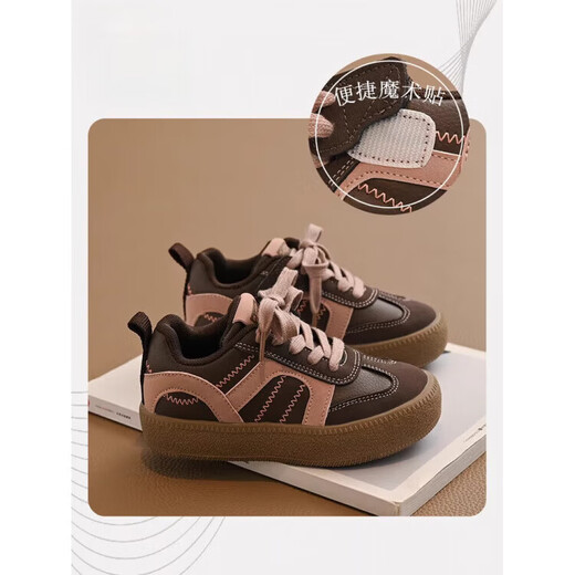 Dr. Jiang Toddler Shoes Children's Sports Shoes 2026 Spring and Autumn New Girls' Fashionable Low-top Sneakers Medium and Large Children's Soft Sole Black Cut Label Removed from Cabinet 28 Inner Length Approximately 17.6cm