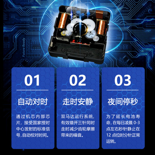 Pengchuang Light Welfare Ziwu Liuzhu Uhr Health Club Wanduhr Moderne Schönheitssalon Automatische Uhr A728 Schwarz [Radiowellenbewegung Automatische Zeit] 8 Zoll (Durchmesser 20 cm)