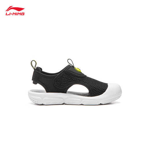 Li Ning Children's Shoes Sandals Boys 2026 New Breathable Casual Sports Lifestyle Series Versatile Trendy Fashion Sports Shoes Black-1 27