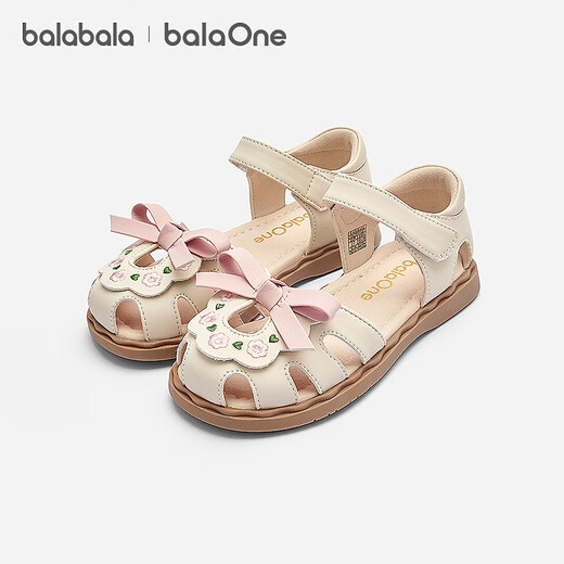 Bala Bala One children's shoes children's sandals girls 2026 summer new literary and national style casual shoes dream pink 60301 22 (foot length 13.3-13.7/inner length 14.6)