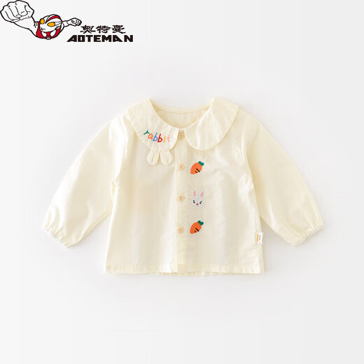 Ultraman Children's Long Sleeve 2026 Spring New Girls Striped Shirt Rabbit Carrot Baby Girl Top Carrot Rabbit 80 cm