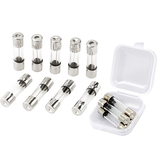 Glass fuse tube 5A10A20A car cigarette lighter 30A charger 2A3A driving recorder fuse tube 3A 6*30mm 20 pcs/