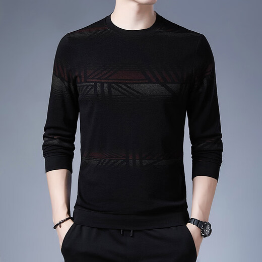 Dances with Wolves (DANCING WOLVES) men's autumn loose round neck printed sweatshirt 6856 M 105 recommended 95-115Jin Jin equals 0.5 kg