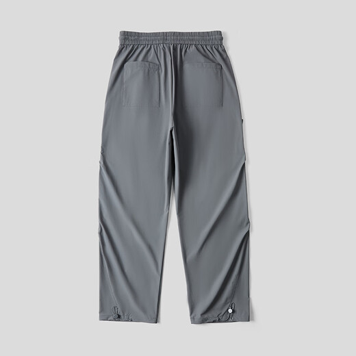 Heilan House (HLA) casual pants for men 26 new four-way stretch solid color drawstring lace pants for men spring and summer HKCED5F126A medium gray C6 S 165/72A recommended 104~116Jin Jin equals 0.5 kg