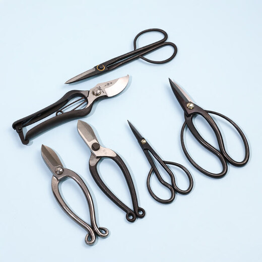 Yusenyi Floral Scissors Stainless Steel Gardening Flower Arrangement Household Japanese Pruning Shears Florist's Special Pruning Tool Yellow Leqie 6-Grid Tool Kit