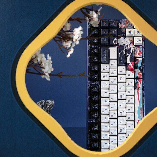 Amilo (Varmilo) Amilo China Chang'e Mechanical Keyboard/Capacitive Capacitive Keyboard Single Mode/Three Mode Gaming Keyboard Office Keyboard 87-key Dual Mode (Wired + Bluetooth) Capacitive V2 Violet Axle