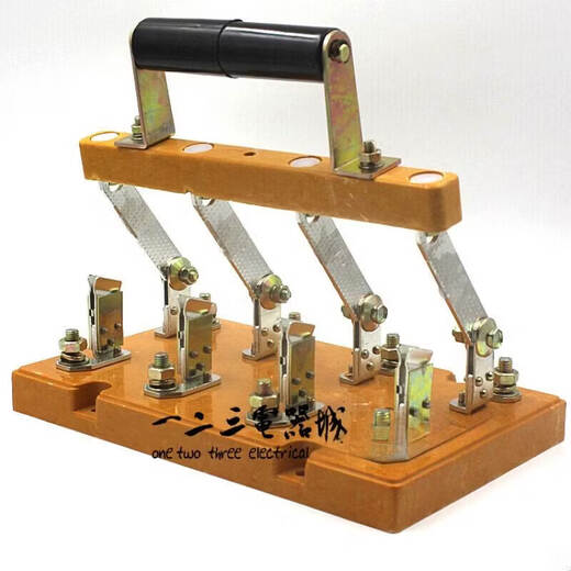 Thickened copper 200A knife switch, knife isolation switch, open type, three-phase four-wire single-throw knife switch, prevent mistakes, prevent mistakes