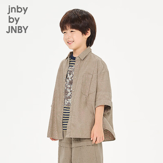 Jnby by JNBY new Jiangnan Buyi children's shirt 26 spring boys 1Q3210370 250/khaki 120cm