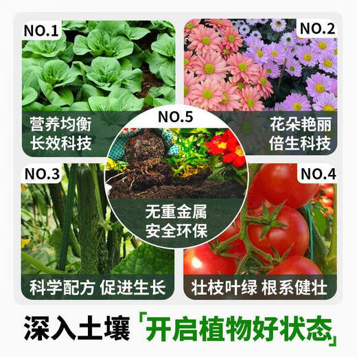 Compound fertilizer for vegetable farming, nitrogen, phosphorus and potassium waste, long-lasting flower growing fertilizer, household general compound fertilizer, general granular fertilizer 5 Jin Jin is equal to 0.5 kg, nutritional balance effect is significant