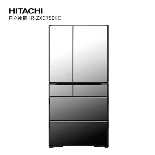Hitachi (HITACHI) 735L multi-door refrigerator imported from Japan, ultra-large capacity flagship machine, vacuum preservation, automatic ice making, electric door, sleep preservation, mirror color R-ZXC750KC refresh subsidy