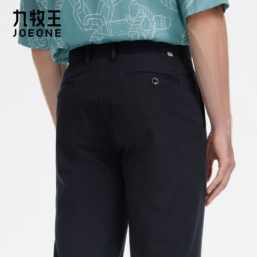 Jiumuwang counter - black pants same style 26 spring and summer no-iron high elastic comfortable business casual pants men's small straight black pants black slim version - Xinjiang cotton 3.0 JB1D80822 34.5 waist = 2.64 feet 88 cm