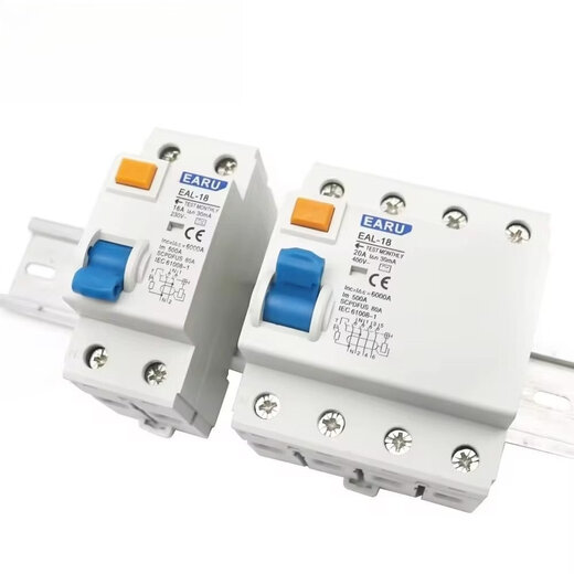 2P 4P Type A AC type AAC RCCB RCD ELCB residual current circuit breaker short circuit leakage protection EAL-18-2P-L-30mA-25A