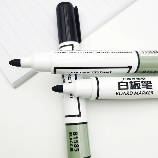 Standard européen (Mate-Ist) Facilement facilement forgé de tableau blanc stylo à base d'eau à base de conférence 10 pack B1585 noir