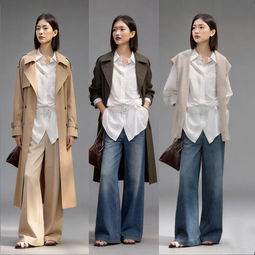 Demana Breathable Linen Spring Cool Intelligent Lapel Outer Shirt Belt to Cinch the Waist Women's Shirt