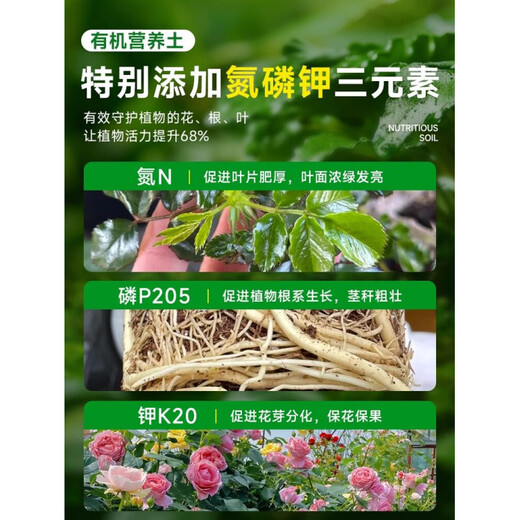 Nutrient soil, nutritious soil, universal soil for growing vegetables, special soil for home use, loose and breathable soil for strawberry succulent seedlings, universal organic nutritional soil 10Jin Jin is equal to 0.5kg