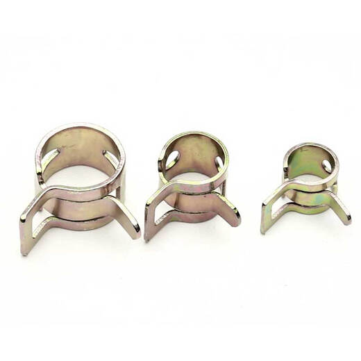 Trabajo feroz Cinbo de acero Cinturón de acero Arrocas de acero Añada de acero Manguera de pizca de agua Manguera de aceite de agua 65 Manganese Acero Clamp Q673B Diámetro del anillo interno 13 mm [20 piezas]