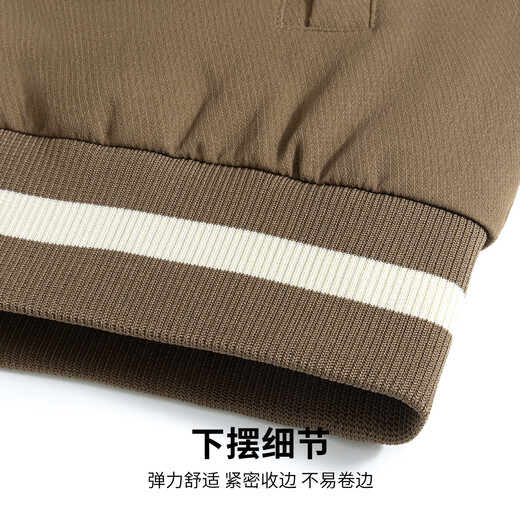 Hodo Retro Baseball Collar Spring Casual Flight Jacket Men's Versatile Easy-Care Button Placket Jacket Top