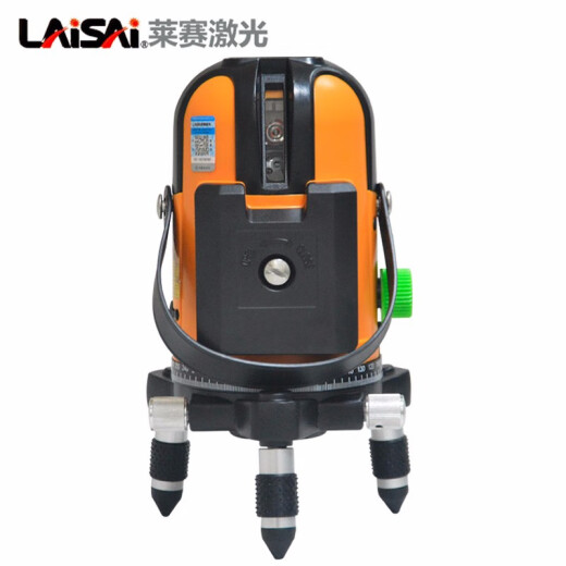 莱赛激光水平仪5线蓝绿光红外线高亮室外打点抹灰686LSG649SPD增强点 【5线双电+脚架】强绿光金属底座
