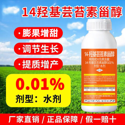 14-Hydroxybrassinosteroid sterol detoxifies flowers and fruits, Brassinolide foliar fertilizer plant growth regulator 500g 500g 1 bottle