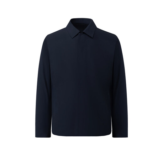 Deshasha Men's Short Lapel Executive Jacket 2026 Spring New Casual Thin Top Jacket Men Navy L