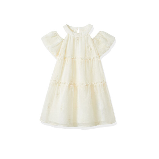 ASK JUNIOR children's skirt summer middle and large children's sweet fungus lace off-shoulder suspender dress girl princess skirt cake skirt