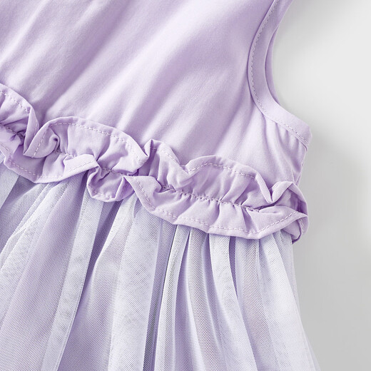 Tongtai (TONGTAI) baby girl skirt summer thin children's dress girl vest dress princess tutu skirt purple 100cm