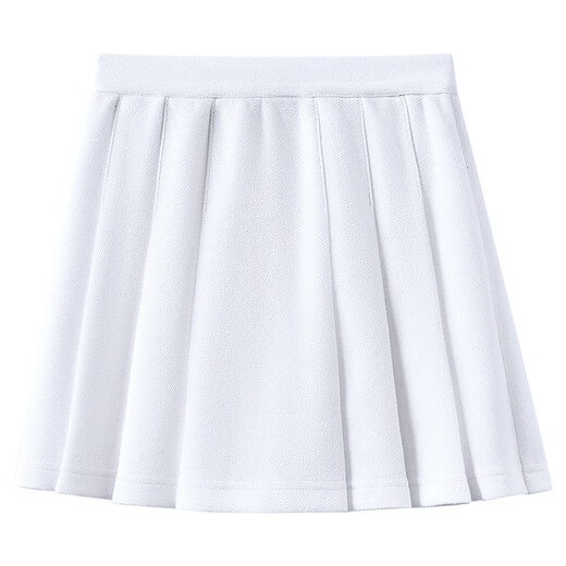Hajitong Spring and Autumn Children's College Style Skirt Simple Loose Girls White Pleated Skirt Girls Spring Clothing 2026 New White 150