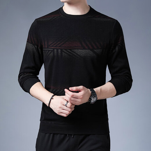 Dances with Wolves (DANCING WOLVES) men's autumn loose round neck printed sweatshirt 6856 M 105 recommended 95-115Jin Jin equals 0.5 kg