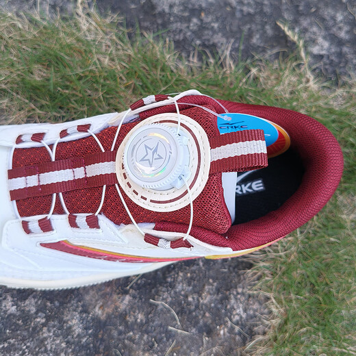 Hongxing Erke (ERKE) children's shoes, sneakers for boys and middle-aged children, non-slip, wear-resistant, lightweight and breathable sports shoes, spring new white shoes, casual travel shoes, microcrystalline white/Bordeaux red 33