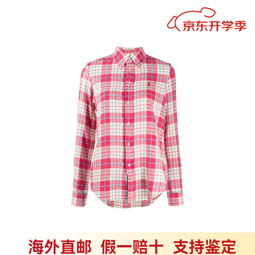 Ralph Lauren plaid flannel shirt women's red red M