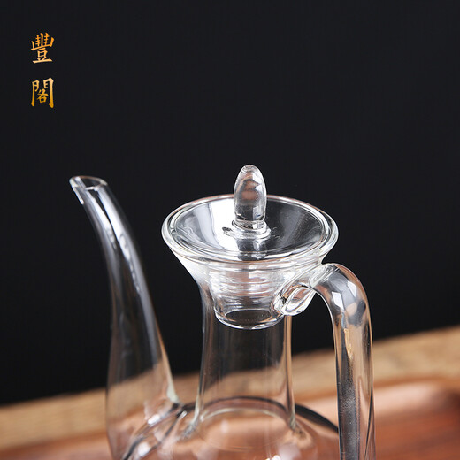 Fengge glass red wine and white wine pot wine divider imitation song melon edge pot Internet celebrity imperial concubine pot glass pot high temperature resistant teapot creative wine pot antique kettle imitation song glass pot