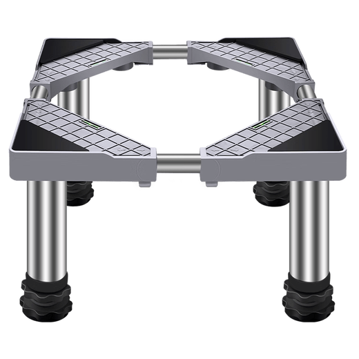 Kezitu washing machine base stainless steel raised pad height stand fully automatic drum adjustable stand refrigerator ice making 12 feet (total shelf height 29-32cm) gray