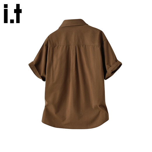 CHOCOOLATE it workwear short-sleeved shirt for men 2026 summer American multi-pocket pure cotton retro shirt white XL recommended 140-160Jin Jin equals 0.5 kg