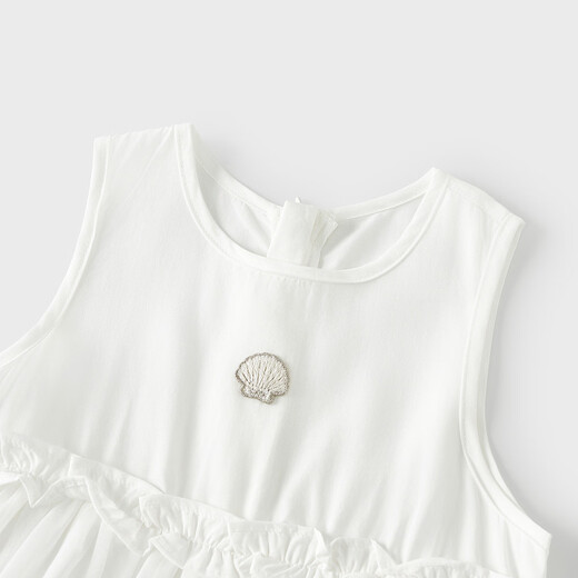 Tongtai (TONGTAI) baby girl skirt summer thin children's dress girl vest dress princess tutu skirt white 90cm