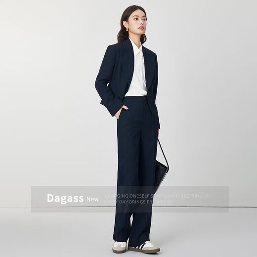 Dajiashi Z blazer women's black formal business commuter women's professional attire high-end temperament suit khaki trousers suit khaki blazer + khaki pants XL
