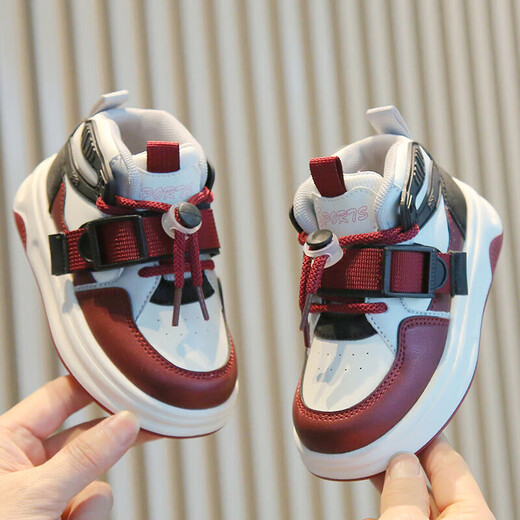 Dr. Jiang (DR KONG) new spring children's sports shoes for boys and girls from 1 to 3-6 years old, spring and autumn toddler shoes for girls, high tops, blue, cut label, removed from cabinet, 32, inner length 19.5 cm