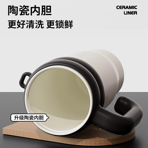
Vanow Big Mac High-Perfect Thermos Cup Women's Large Capacity Straw Car Bottle Ceramic Inner Liner Ice Water Cup Customized Sakura Powder Silver 1050ml (Ceramic Inner Liner)