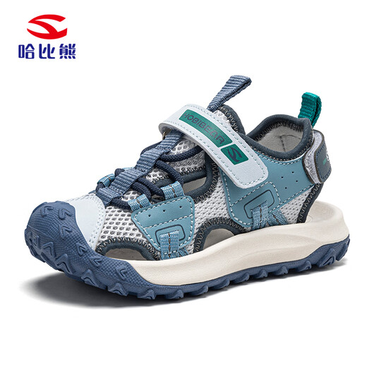 HOBIBEAR children's shoes summer children's toe-cap sandals outdoor sports boys' shoes lightweight girls' shoes 621308 blue 32