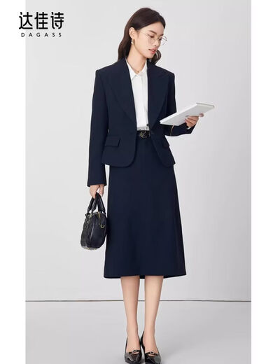 Dajiashi Z blazer women's black formal business commuter women's professional attire high-end temperament suit khaki trousers suit khaki blazer + khaki pants XL