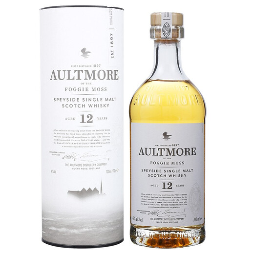
AULTMORE Scottish single malt whiskey wine from the United Kingdom Speyside production area cross-border direct bottle imported gift box OUTMORE 12 years 700ml