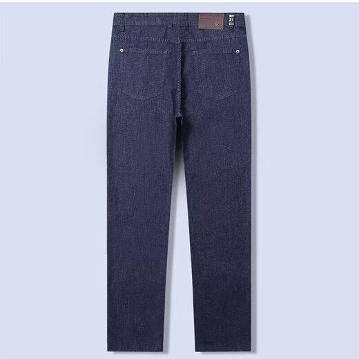EASTERN CAMEL brand luxury men's high-end jeans 2026 summer business middle-aged stretch straight pants counter men's trousers navy blue return and exchange 0 shipping fee 35 recommended 150-160 Jin Jin equals 0.5 kg