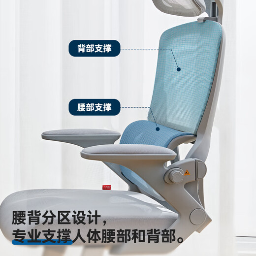 Duanlang U3F four-legged ergonomic chair office reclining seat home study computer chair study chair 702FB gray