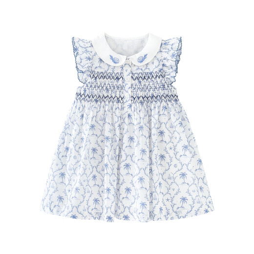 Mini Bala Girls Skirt Baby Soft Skin Friendly Breathable Cotton Sweet Dress 2026 Summer