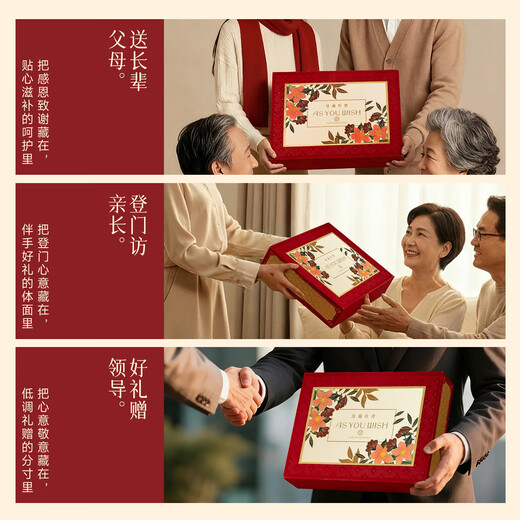 Chuangdi Black Wolfberry Gift Box American Ginseng Gift Box Gift for Elders and Parents Elderly Tonic Astragalus and Tangerine Peel 225g