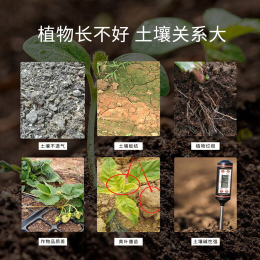 Yonghuan soil conditioner loosens the soil to improve fertilizer efficiency without deep plowing to improve hardening of saline-alkali crops and microbial fertilizers benefit all living beings 500g*10 bags price