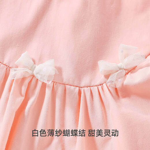 Yishuang'er children's summer dress girl's skirt fashionable girl princess dress summer Korean baby dress baby spring dress purple 120