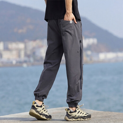 Big Mouth Monkey (paul frank) Big Mouth Monkey outdoor men's American functional paratrooper pants zipper overalls fashion leggings dark gray XL