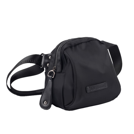 Coole Kängaroo Brand -Tasche Frauen 2025 neuer koreanischer Stil Trendy Internet Celebrity Shell Bag Oxford Stoff Frauen Crossbody Bag Leinwand vielseitige einzelne schulter schwarz große Größe
