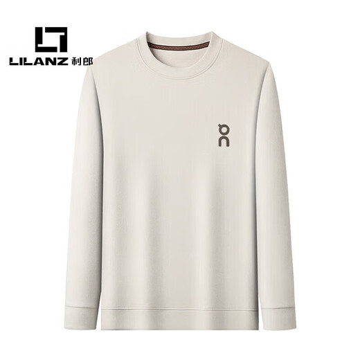 LILANZ official young and middle-aged men's long-sleeved sweatshirt 2026 spring new long-sleeved T-shirt flagship official black 2XL 185/96A
